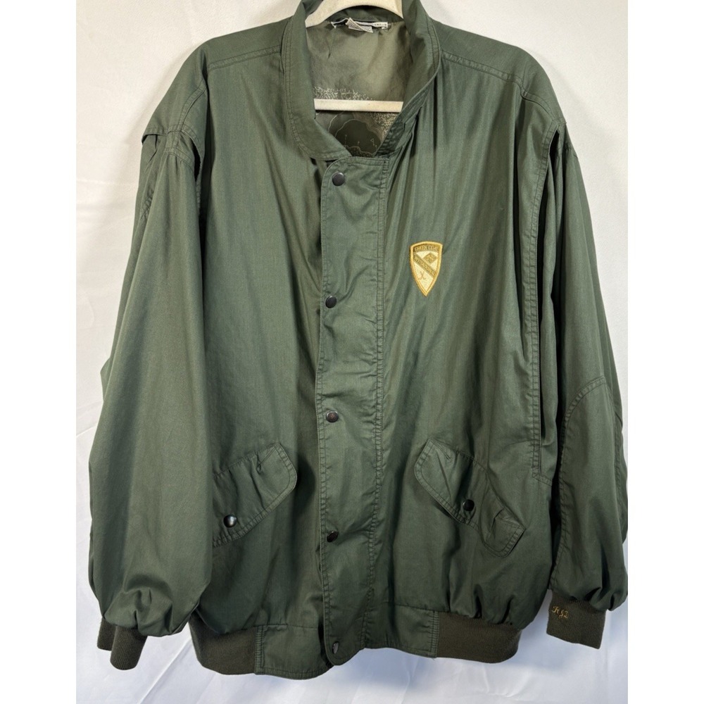 Izod Club vintage Golf jacket size XL Invitational snap and zipper closure